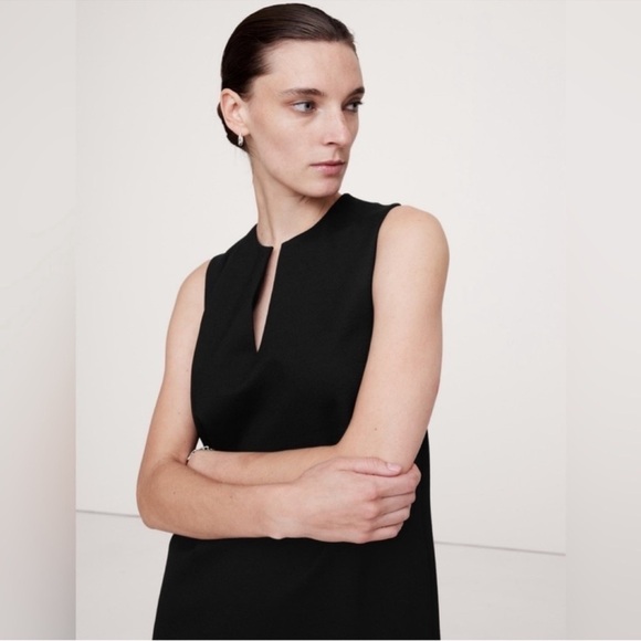 NWT! BANANA REPUBLIC EVERYWHERE PONTE COLUMN MIDI DRESS⭐️ 🧡 - Picture 5 of 10